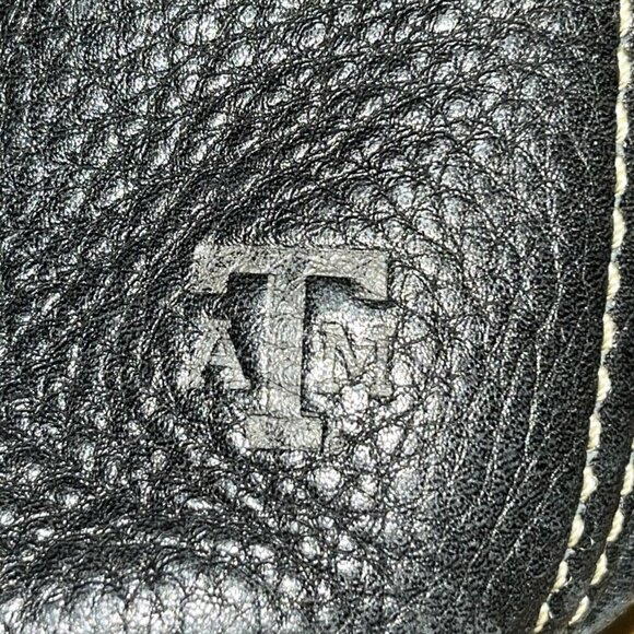 FOSSIL Texas A&M Over Shoulder Dark Brown Leather HandBag Purse Gig’em Whoop! - Picture 3 of 15